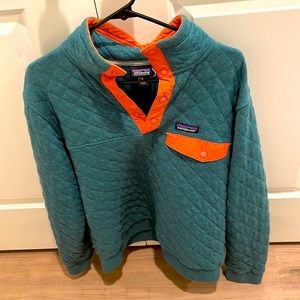 Patagonia quilted organic cotton snap-T pullover